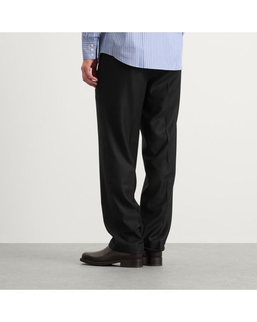 Carter Young Black Flat Front Trouser for men