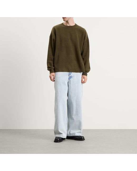 YMC Green Studio Wool Blend Sweatshirt for men