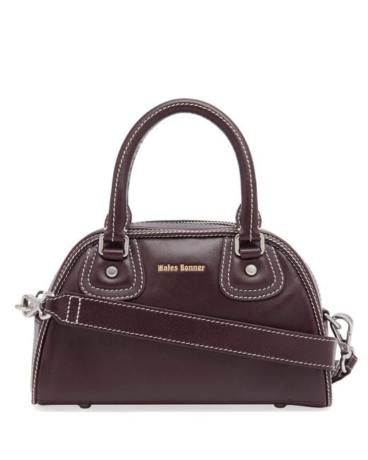 adidas X Wales Bonner Leather Bowling Bag in Brown | Lyst