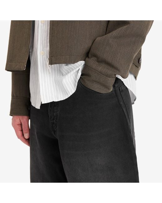 Studio Nicholson Black Paolo Loose Leg Volume Jeans for men