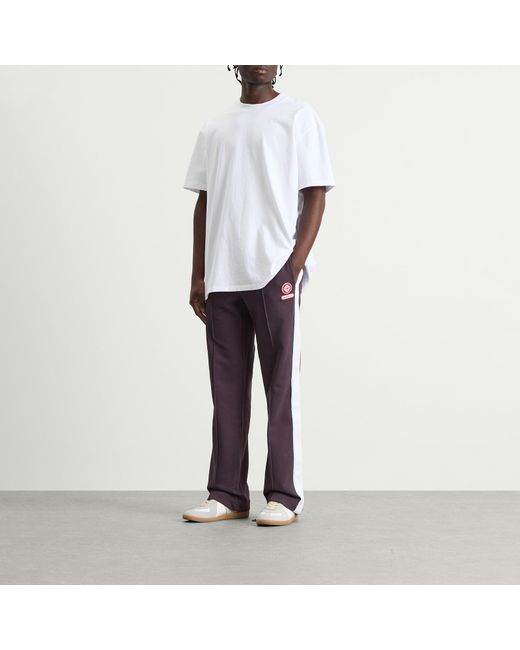 Casablanca Purple Loopback Laurel Tape Pintuck Jogger for men