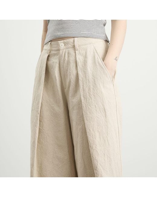 YMC Natural Deadbeat Linen Trousers