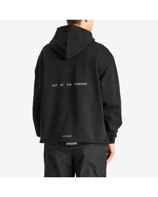 Represent Black Team Rep Hoodie for men