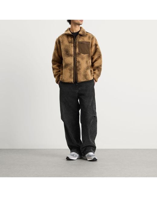 Corridor NYC Brown Oak Zip Fleece for men
