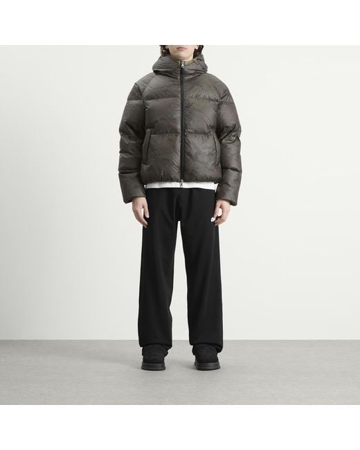 Cole Buxton Gray Stealth Hooded Down Jacket for men