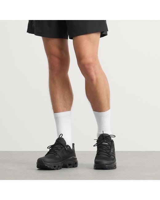 On Shoes Black Cloudrock Low Wp Sneakers for men