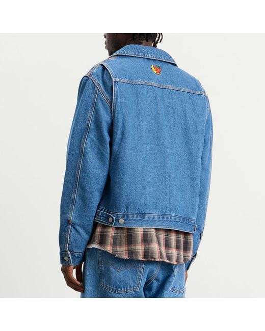 Levi's Blue X Sky High Farm Universe Zip Trucker Jacket for men