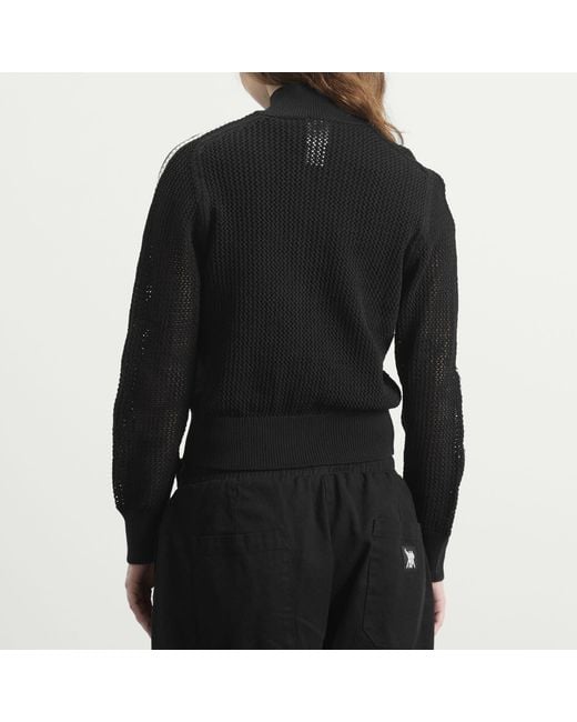 Adidas Black Crochet Track Top