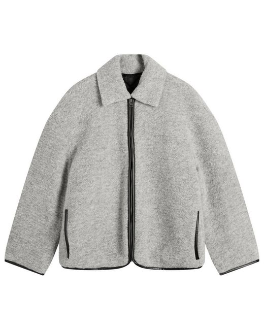 JW Anderson Contrast Trim Casual Jacket in Grey for Men | Lyst UK