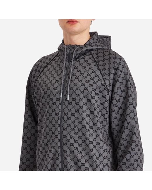 Gucci Light Neoprene Zip Through Jacket in Gray for Men | Lyst