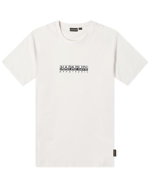 Napapijri White Box Logo T-Shirt for men