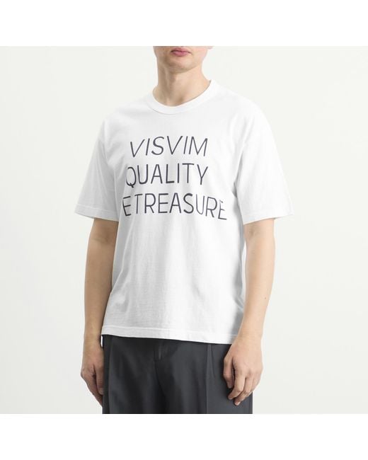 Visvim White Jumbo T-Shirt Dmgd for men