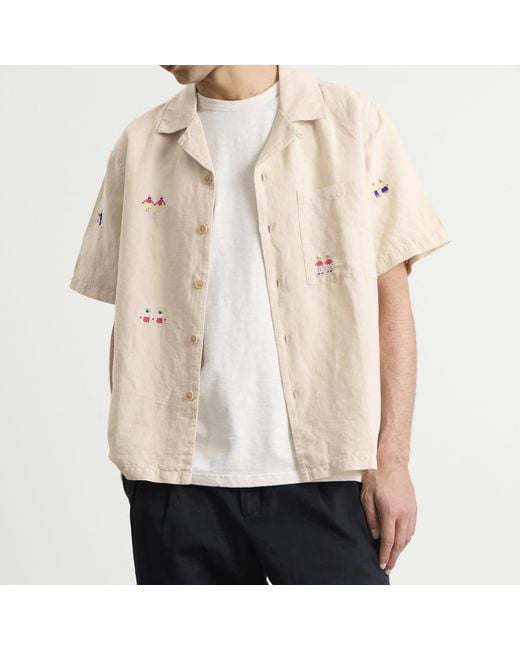 Folk Natural Presented By End. Relaxed Soft Collar Vacation Shirt for men