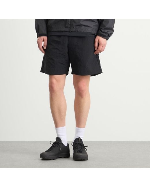 Goldwin Black Nylon Shorts for men