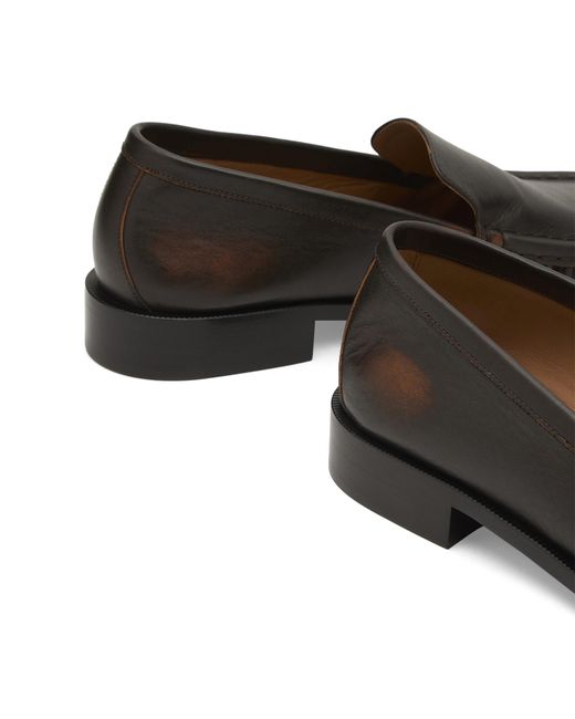 Dries Van Noten Black Leather Loafer for men