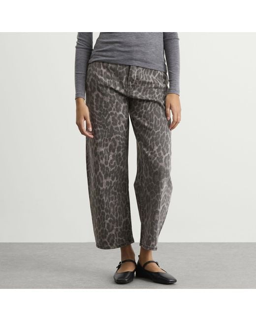 GOOD AMERICAN Gray Good Standard Barrel Jeans