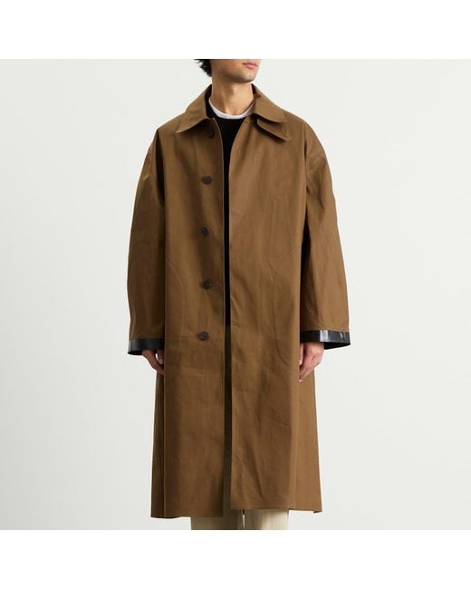Studio Nicholson Brown X Mackintosh Long Bonded Mac for men