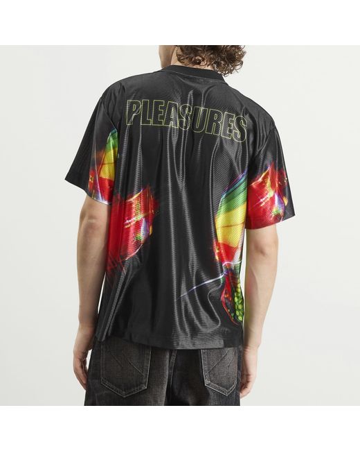 Pleasures Black Daft Club Sport Shirt for men