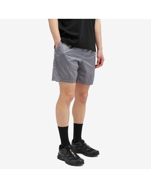 Stone Island Gray Nylon Metal Shorts for men