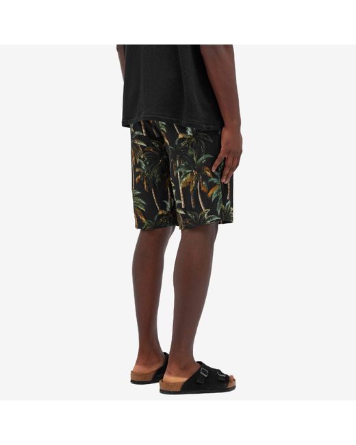 Endless Joy Black Palm Board Shorts for men