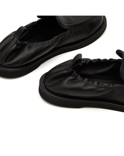 Studio Nicholson Black Donovan Leather Elastic Back Loafer for men