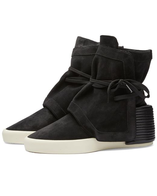 Fear Of God Black 8th Moc High Suede Sneakers for men