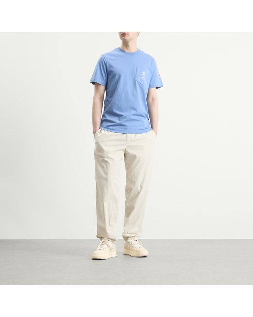 Moncler Natural Tonal Stripe Joggers for men