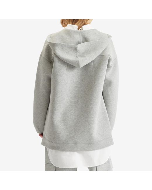 Stel Gray Split Hem Hoodie