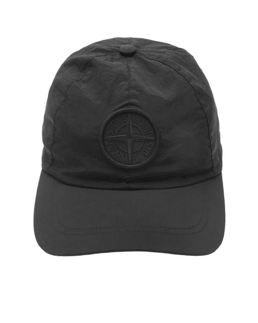 Stone Island Black Mini Escape Bag Leather Bowling Bag for men