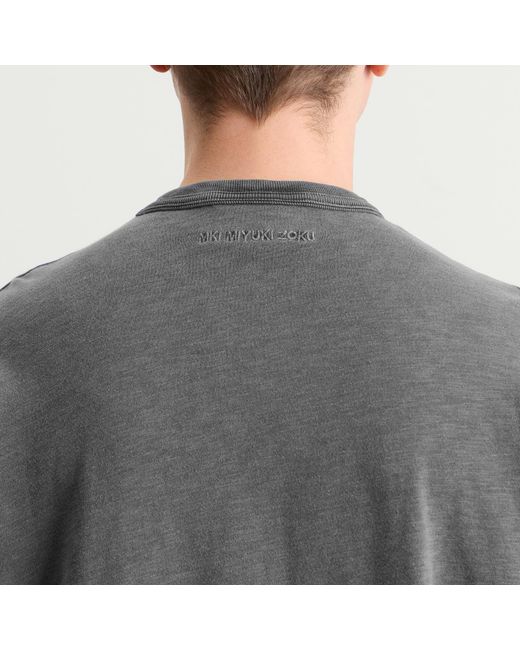 MKI Miyuki-Zoku Gray 220 Gsm Slub T-Shirt for men