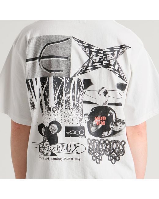 Ecstatic Research White Come Down T-Shirt for men