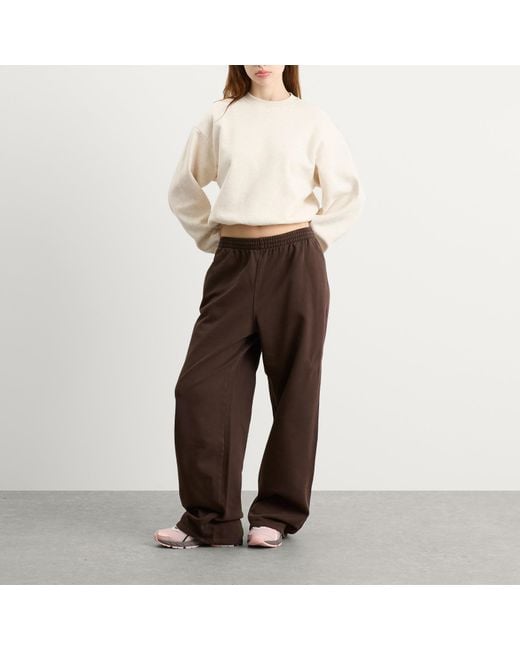 Skims Brown Boyfriend Fleece Baggy Sweatpant