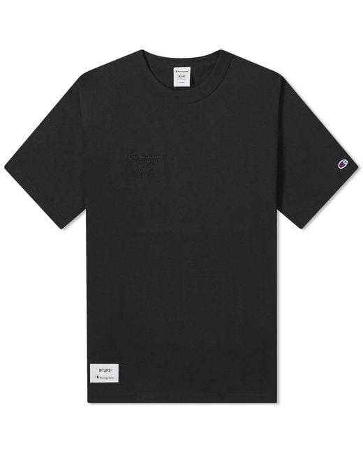 Champion Black X Wtaps T-Shirt for men