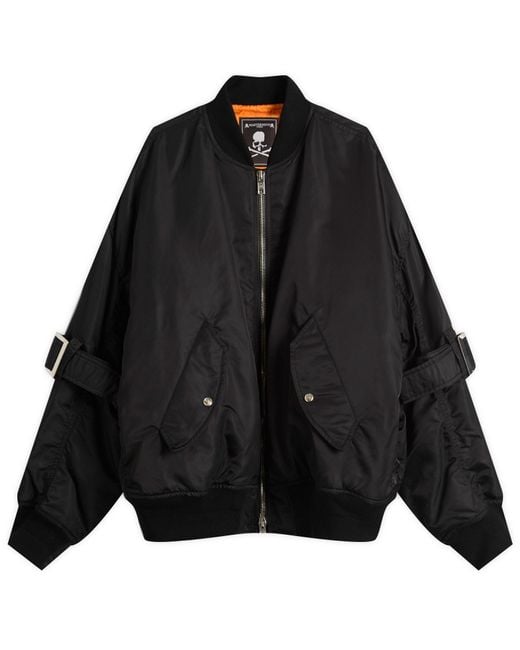 MASTERMIND WORLD Black Bontage Ma-1 for men