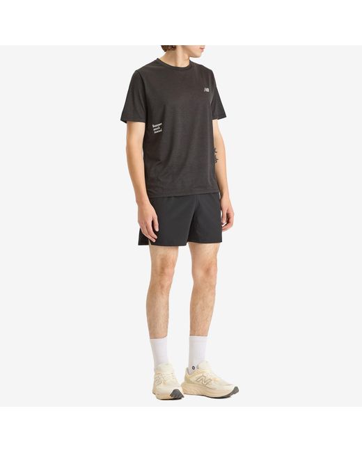 New Balance Black Ran Graphic T-Shirt