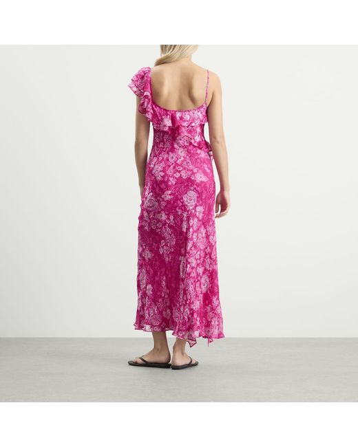 Rixo Purple Ester Dress