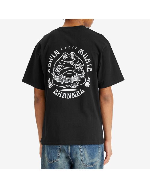 Edwin Black Music Channel T-Shirt for men