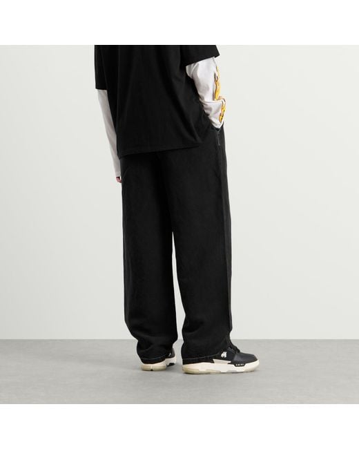 Amiri Black Script Linen Trouser for men