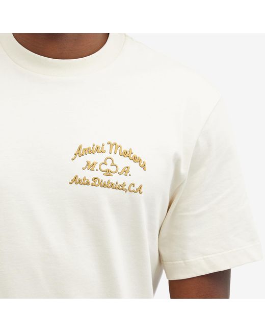 Amiri White Motors T-Shirt for men