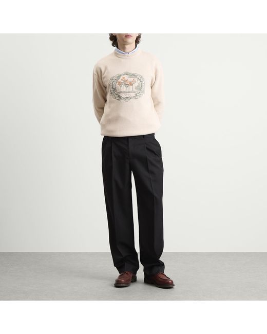 Drole de Monsieur Natural Cocktail Tray Knitted Jumper for men