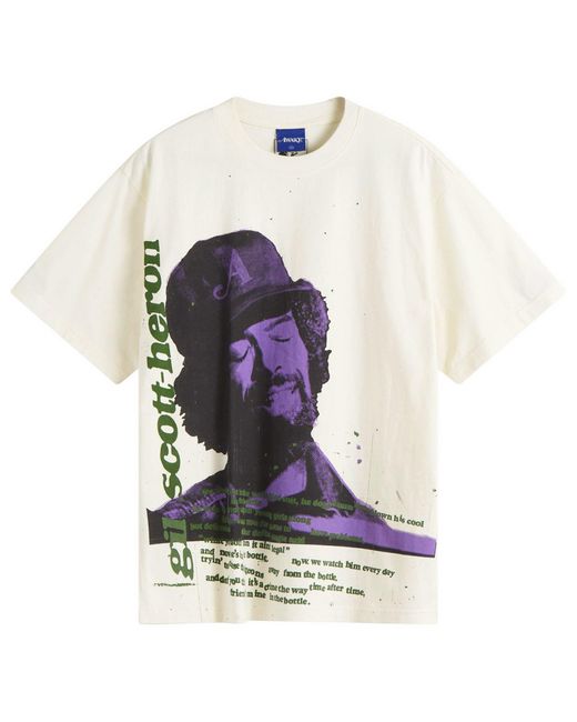 AWAKE NY White Gil Scott Heron Icon T-Shirt for men
