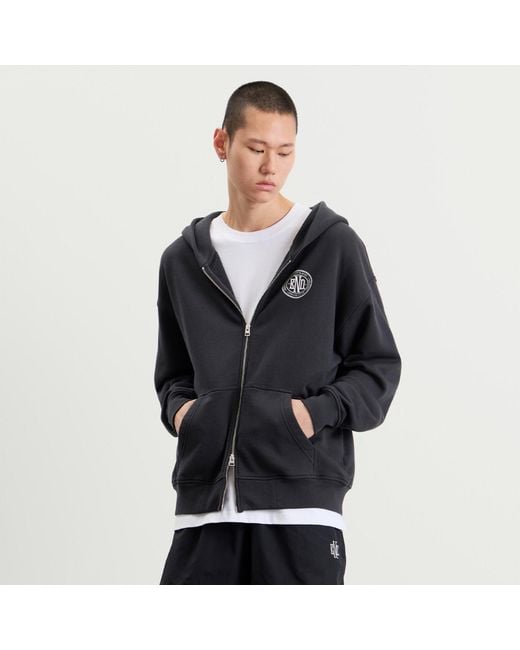 END. Black Leisure Zip Hoodie