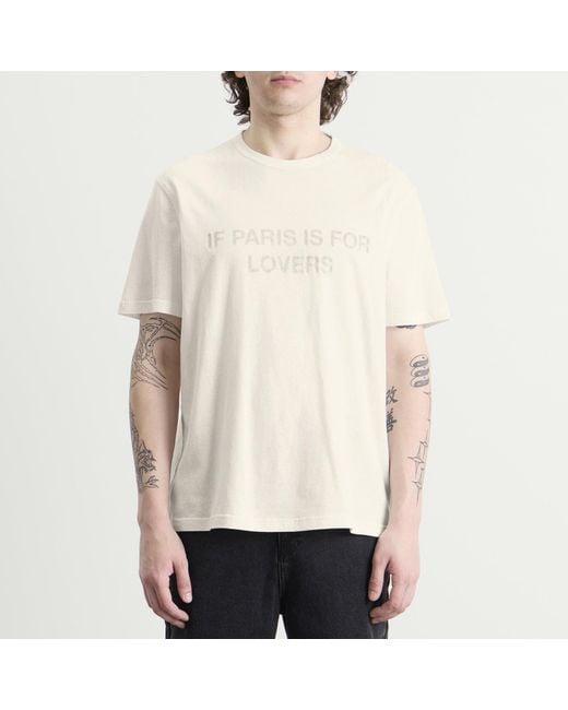 Cole Buxton Natural Paris Texas T-Shirt for men