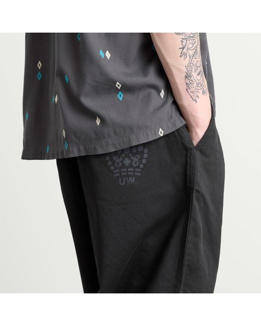 Universal Works Black End. X Pilots Rest Pant for men