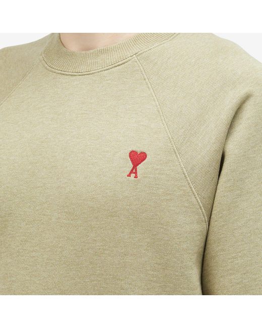AMI Natural Small A Heart Sweatshirt for men