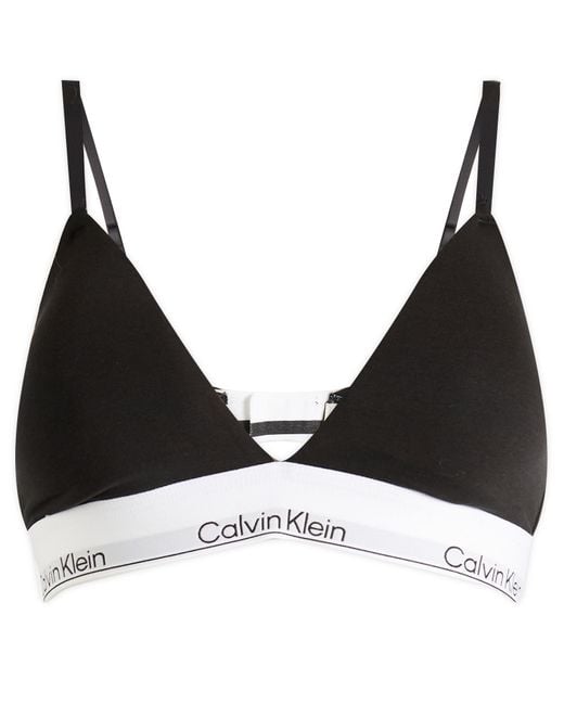 Calvin Klein Black Icon Lightly Lined Triangle Bra