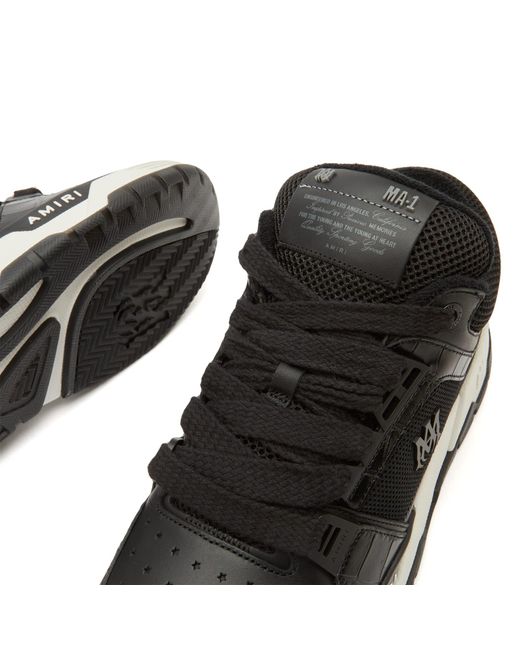 Amiri Black Croc Debossed Ma-1 for men