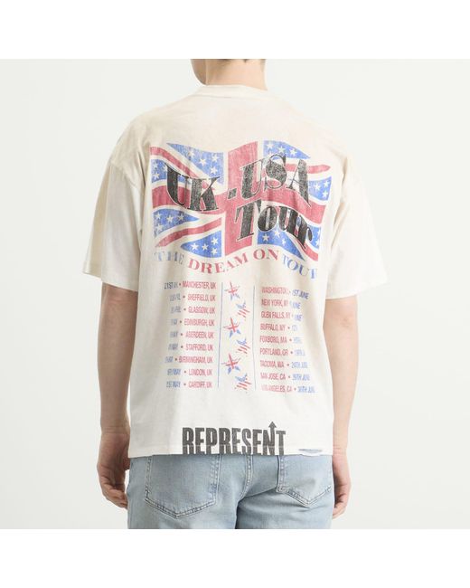 Represent Multicolor The American Dream On Tour T-Shirt for men