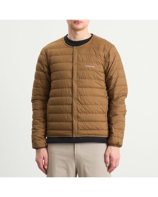 Montbell Brown Superior Down Round Neck Jacket for men
