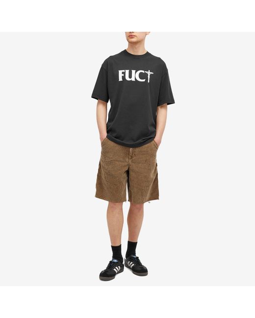 Fuct Black Crossed Logo T-Shirt for men